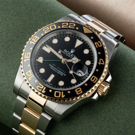 gold rolex gmt master ii|Rolex master 2 gold bracelet.